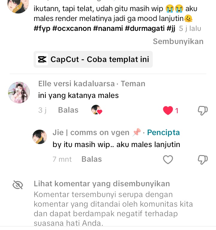 Jie cinta Nanami | Vgen Comms tweet media