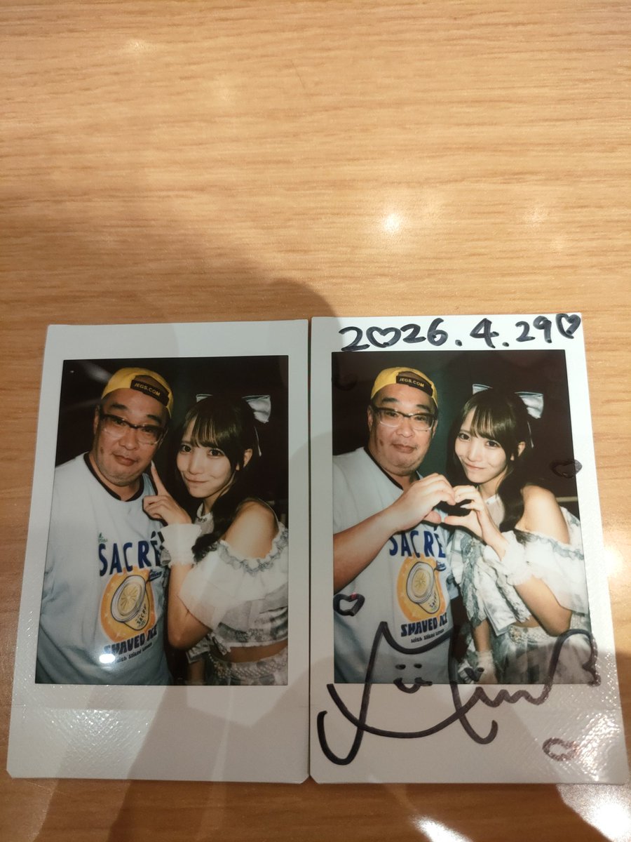 CRAYON Fesにて ポラリスマイルの七瀬美羽ちゃんと御新規チェキと