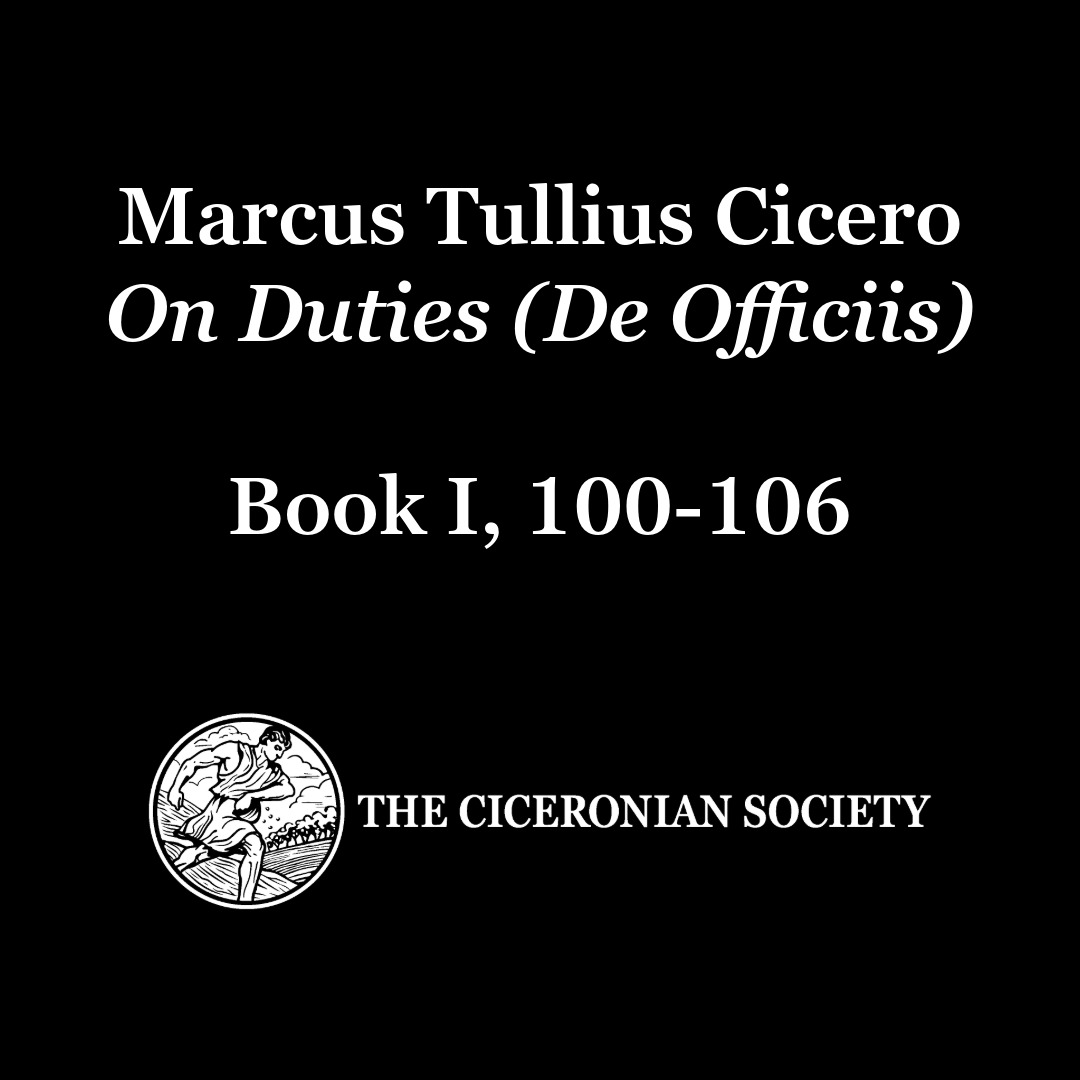 ciceroniansoc's tweet photo. Reason and seemliness should govern even our sense of humor. Cicero explains &amp; we discuss, in episode 17 of our weekly On Duties podcast. With @ChrisAnadale @Ethan_AD_ @ben_2_long and the great Coyle Neal. Links follow. https://t.co/tH8nvCsgnM