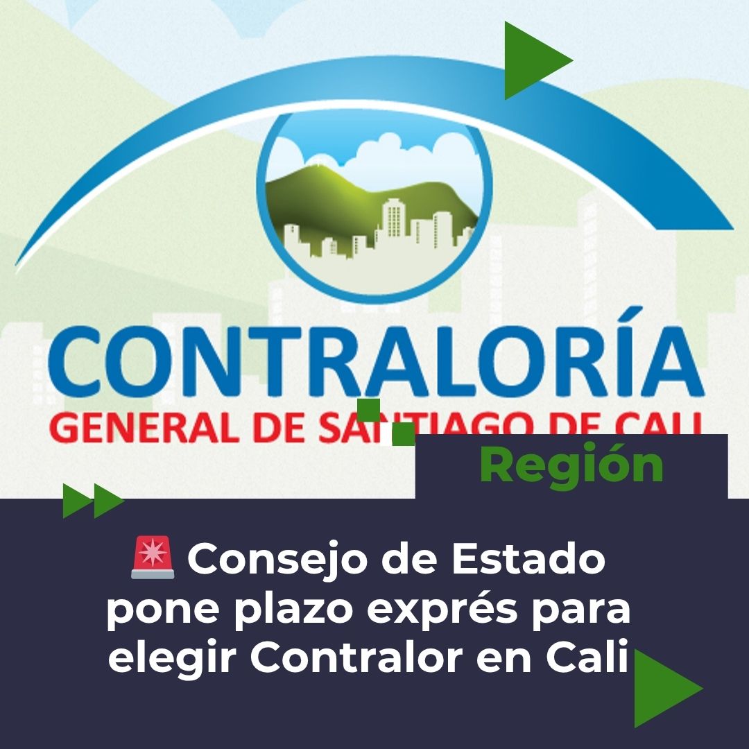 visiblevalle's tweet image. ⚖️ El Consejo de Estado ordenó elegir Contralor de Cali en tiempo récord: Da 5 días para designar un contralor encargado y un plazo máximo de 3 meses para adelantar una nueva convocatoria pública. #Cali #Política