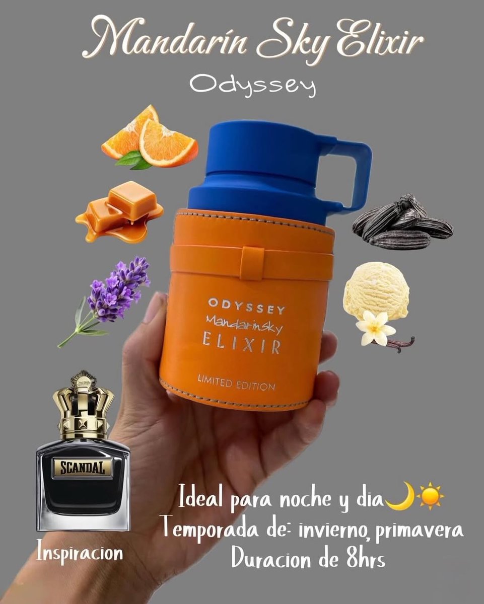 ZeeinaN58285's tweet image. Smells like luxury citrus without the luxury price 🍊✨
Armaf Odyssey Mandarin Sky Elixir = fresh, smooth, addictive.
Yeah… people WILL ask what you’re wearing 😳🔥
Link amzn.to/3QP8XPJ
#perfume #fragrance #luxuryscent #affordableluxury #citrusfragrance