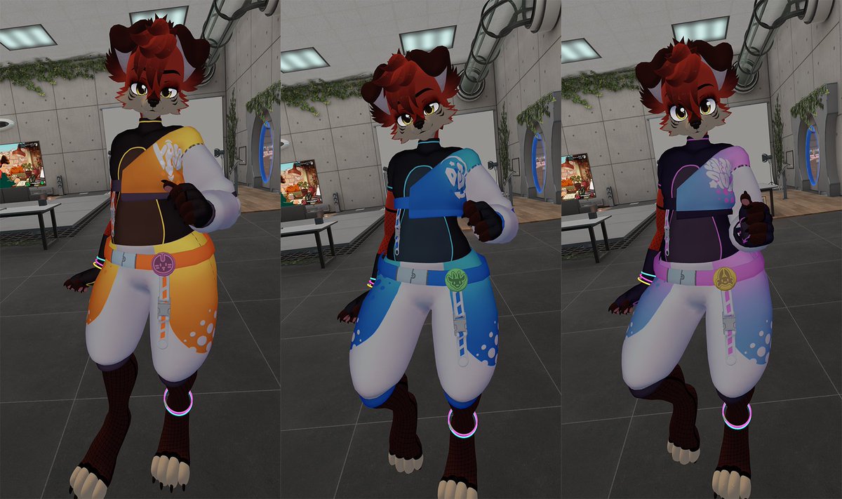 bratbun3D's tweet photo. #Furality fit for my base coming! Three colorways :D https://t.co/kaAaWMcgRm
