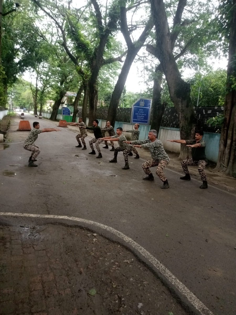 171 BN CRPF is Conducting the PT