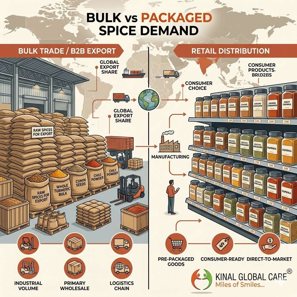 kinalglobalcare's tweet photo. Bulk vs Packaged Spices 🌍
What’s really driving global spice trade?
A quick thread for B2B exporters &amp; buyers 👇 https://t.co/uh2fR376NN