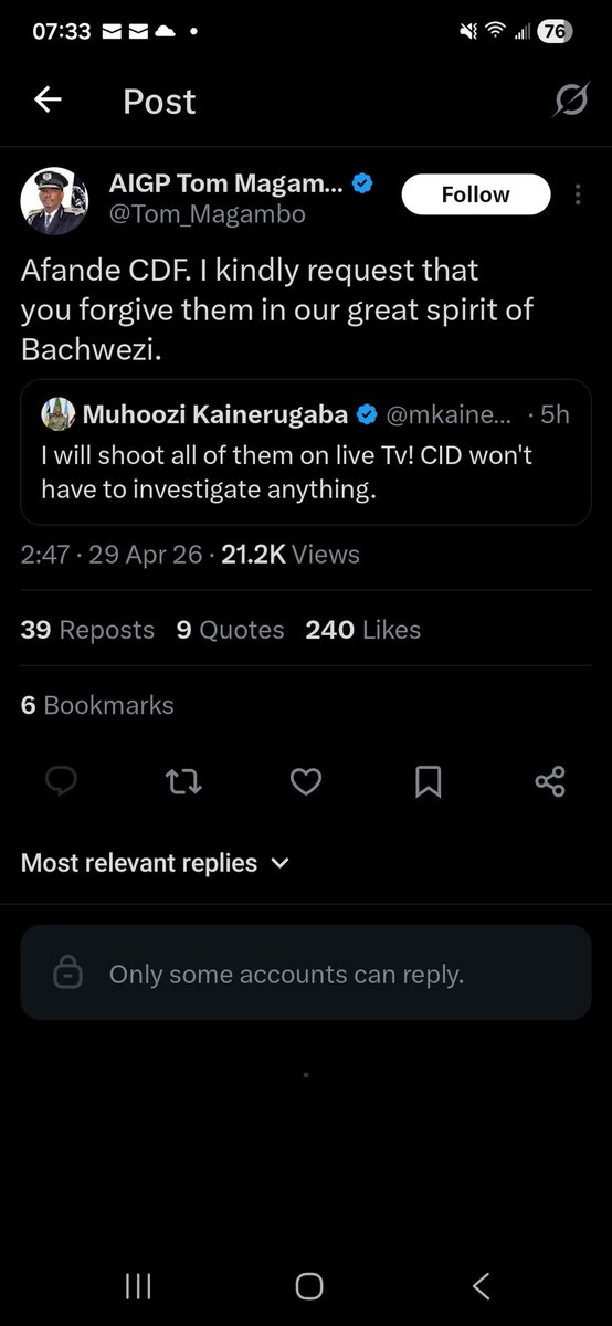 Julius Ceaser Mugulusi tweet media