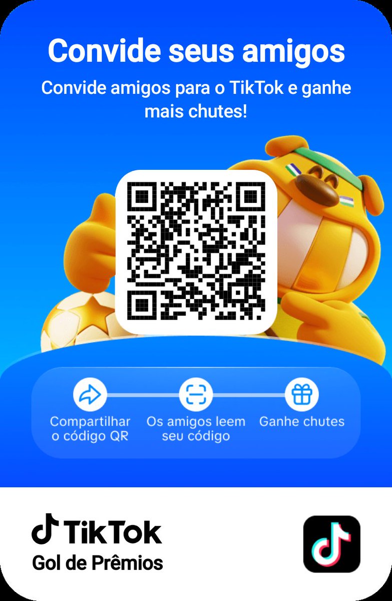 TiagoRetwINTER's tweet photo. Junte-se a mim no TikTok!
 
 Participe do evento por tempo limitado Gol de Prêmios e ganhe até   R$ 110 em recompensas. https://t.co/oI0vfToeeA https://t.co/Giv1qTgHN1