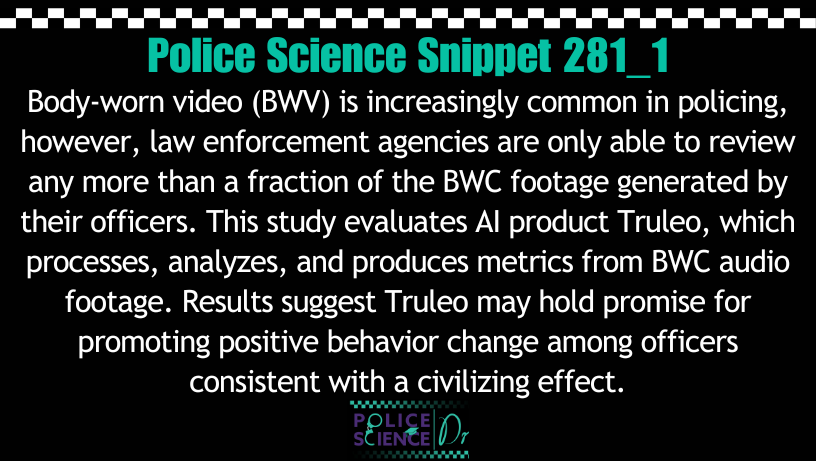Police Science Dr tweet media