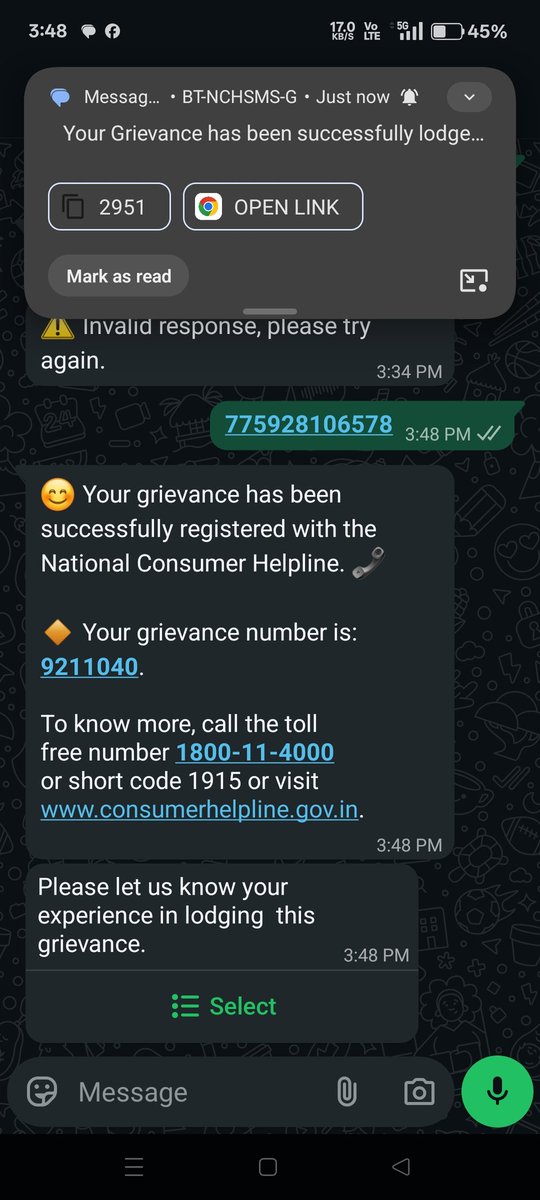 I_m_Chinmaya599's tweet photo. @GOBOLTIndia @help_delhivery 

Product returned but no refund/product. ₹2599 pending.  
NCH complaint filed (9211040).

Resolve in 48 hrs or I proceed with e-Daakhil.

#ConsumerRights #Refund #India https://t.co/1PKd4xIz7m