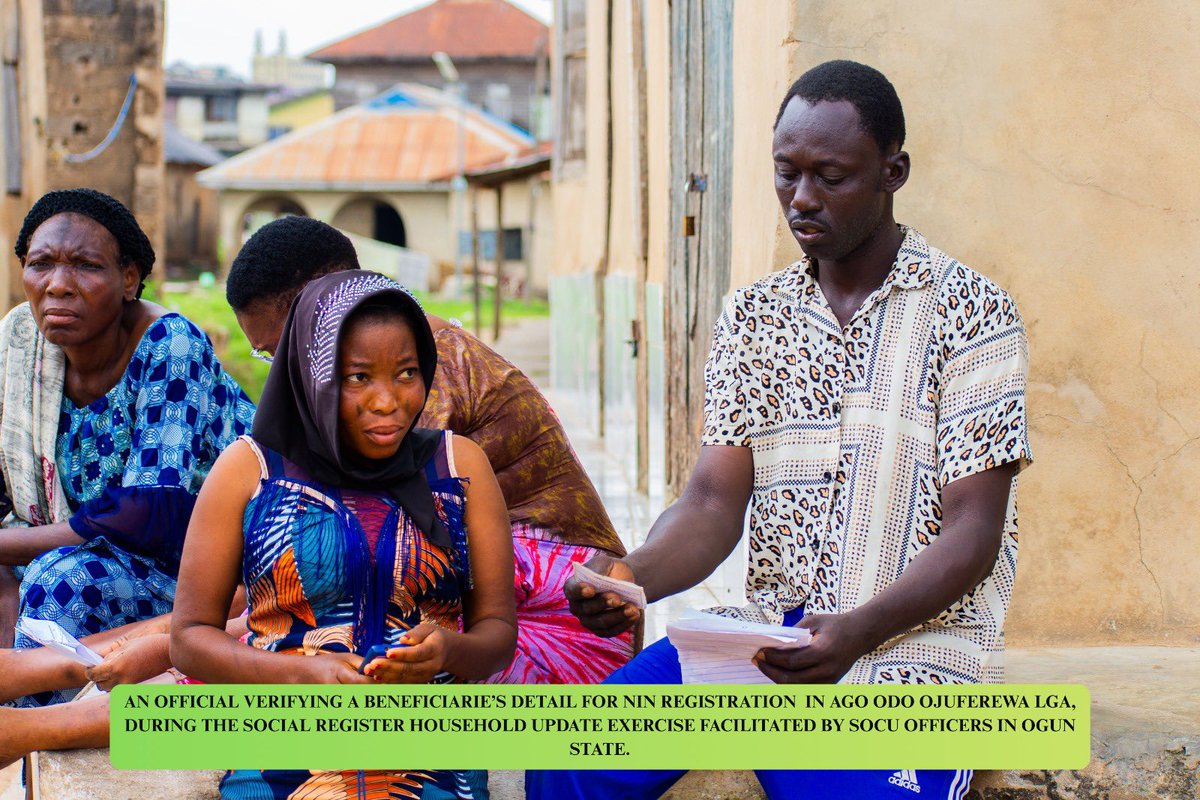 NasscoNigeria's tweet photo. We continue to Integrate the National Identification Number (NIN) into the National Social Register (NSR) in Ogun State, Here are some pictures.

#NASSCO #SocialProtection #PhotoMission #ININ #OgunState #Nigeria https://t.co/S1vwGvpibd