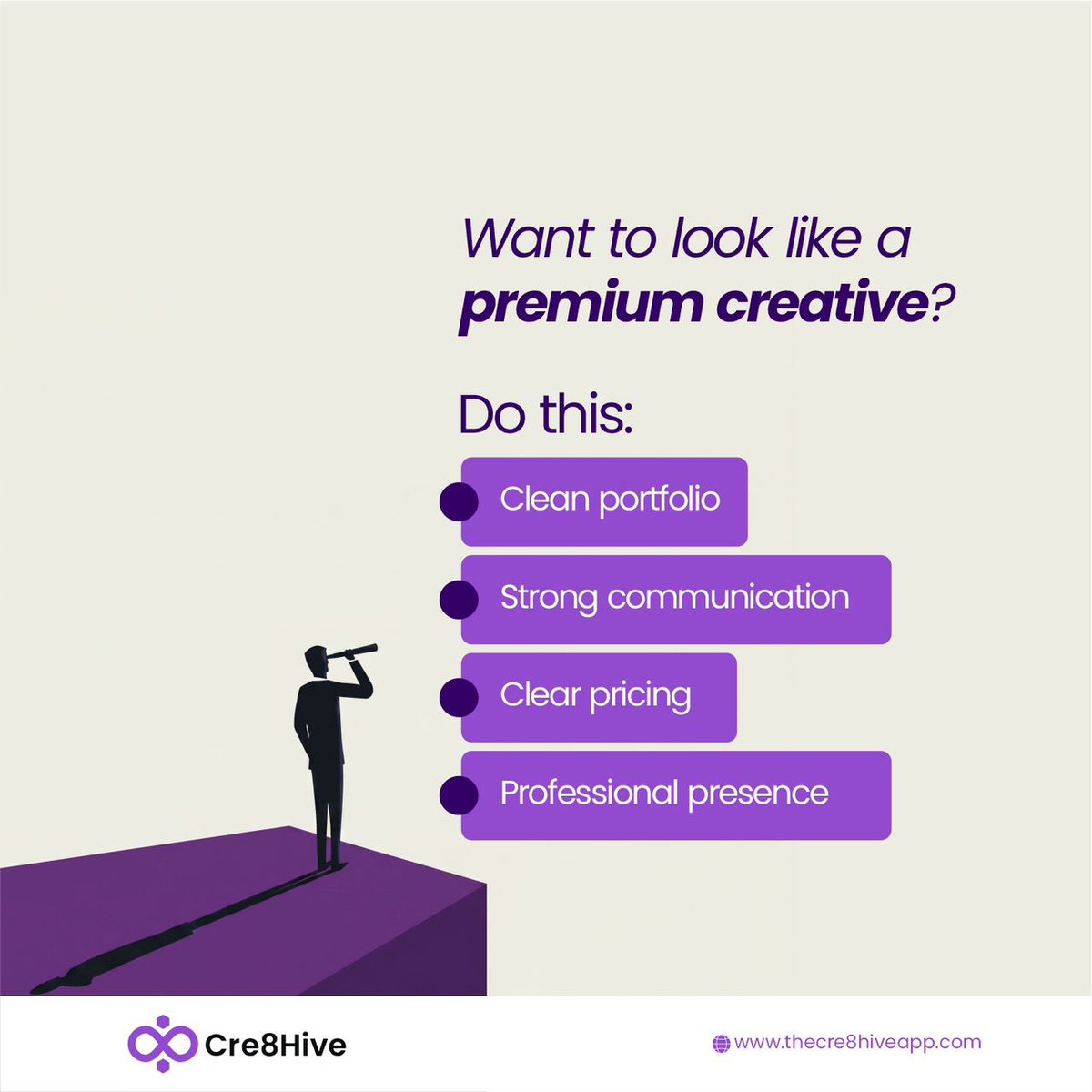 cre8hive_'s tweet image. In the creative world, perception is built on details.
➡️ Clean work. 
➡️ Clear communication. 
➡️ Strong presence.
Start building now and get the opportunity you deserve on Cre8Hive.

Click on the link in bio to join the waitlist today.

#Cre8hive #Artists #Freelancers 
Bayern