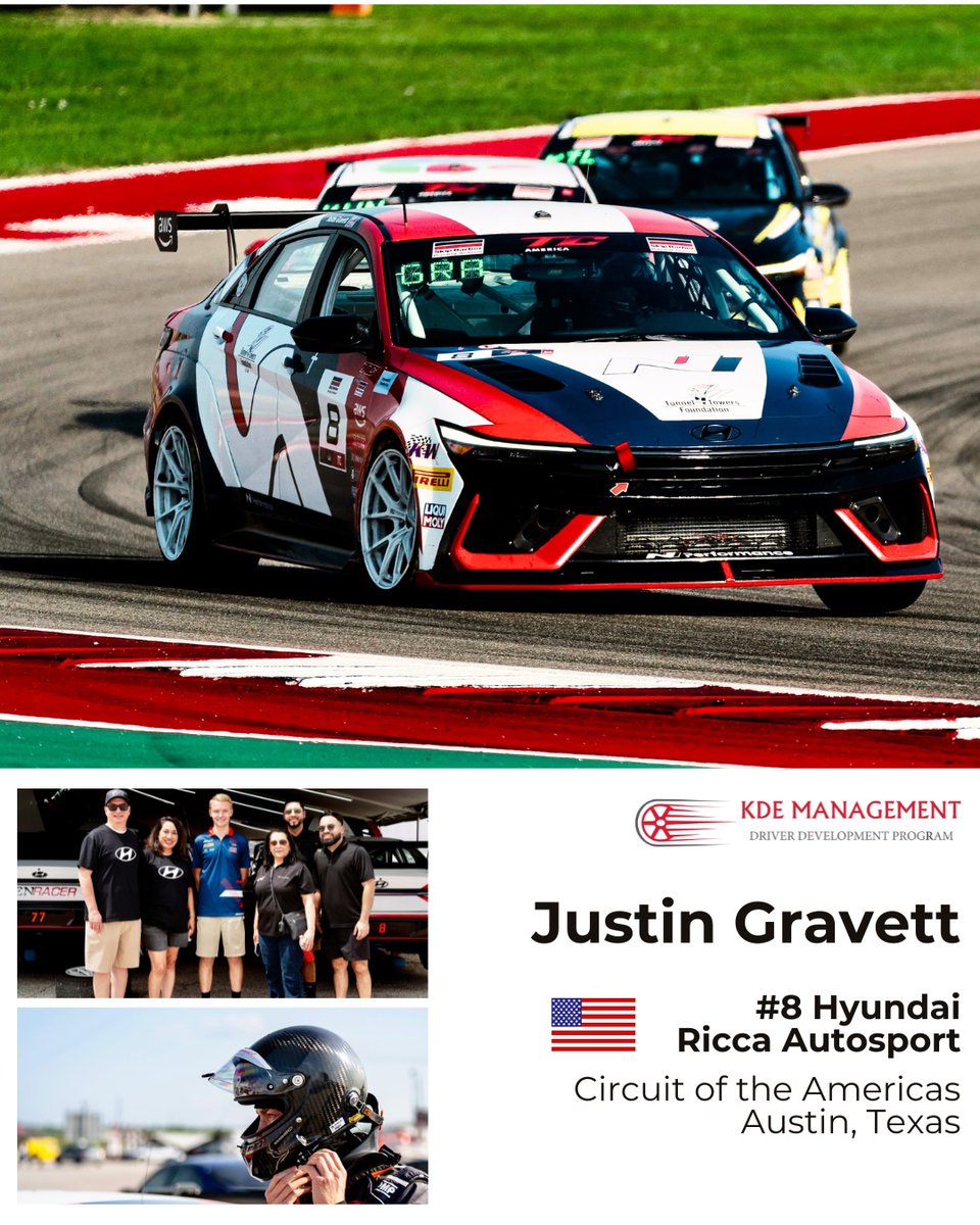 kdemanagement's tweet photo. KDE driver #JustinGravett wrapped up a demanding weekend at the Circuit of the Americas with two top-five finishes for #RiccaAutosport . Strong performance all round, well done, Justin.👏 https://t.co/k19beTI2mH