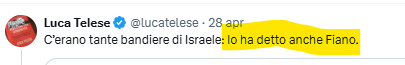 x810990's tweet image. #Telese, mentre ASPETTIAMO le foto delle bandiere di #Trump e #Netanyhau che lei afferma "l'ha detto quello, l'ha detto quell'altro", ci può mostrare ALMENO chi ha detto "è colpa della #Digos"?. Le richieste si accumulano, cerchi di sfoltire ogni tanto.
GIORNALISTA INVESTIGATIVO