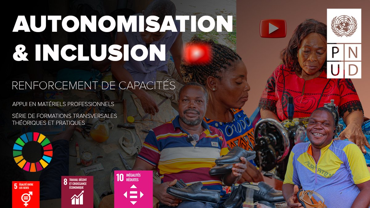 PnudTogo's tweet image. Entre Appui en matériels professionnels et série de formations (théoriques et pratiques) transversales, le @PnudTogo a renforcé l'autonomisation des artisans en situation de handicap au Togo.
📽️ regardez maintenant : youtu.be/_ek8YCIHi_Y?si…
#autonomisation #inclusion
