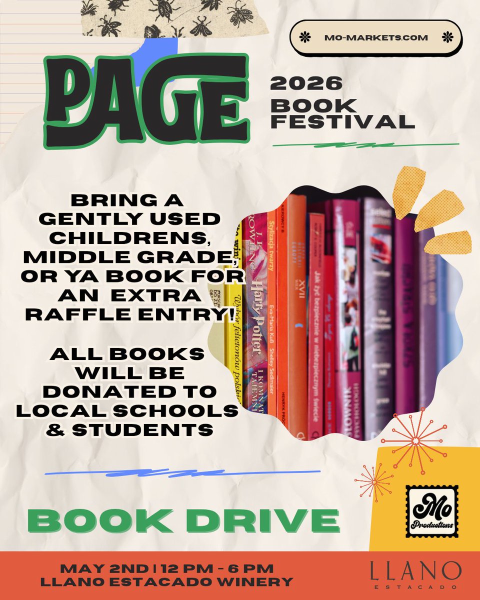 storey_12's tweet photo. Morning! We're getting ready for May 2nd's Page Book Festival at the Llano Estacado Winery! I'll be selling copies of my mysteries, "Mad Money &amp; Murder" and "Death is in the Cards" at this event. Can't wait to see you there!
@LlanoWine https://t.co/AtPNwfakYK