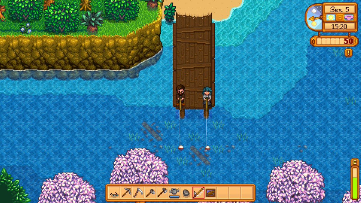 Apesar de Harvest Moon BTN ser um dos jogos da minha vida, acabou que deixei Stardew Valley passar despercebido, mas agora tô curtindo demais jogar ele com a <a href="/steppendrache/">❤︎ᩙ.˳˳.⋅ॱ Mawler ｡𖦹°‧ 🔻🎮 Nier: automata</a> e descobrir toda vez uma coisa nova. Só queria que o tempo in-game fosse mais devagar kkkk