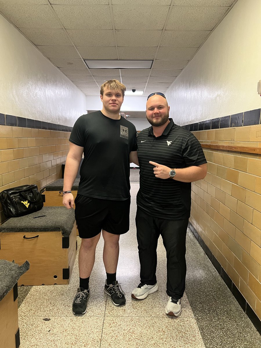 RyanMASSIecble's tweet photo. After an amazing talk at my lifting with @Coach_Dressler I am blessed to have received my 2nd big 12 offer from WVU!!! 
#agtg #forthefamily https://t.co/XpuFeWfwED