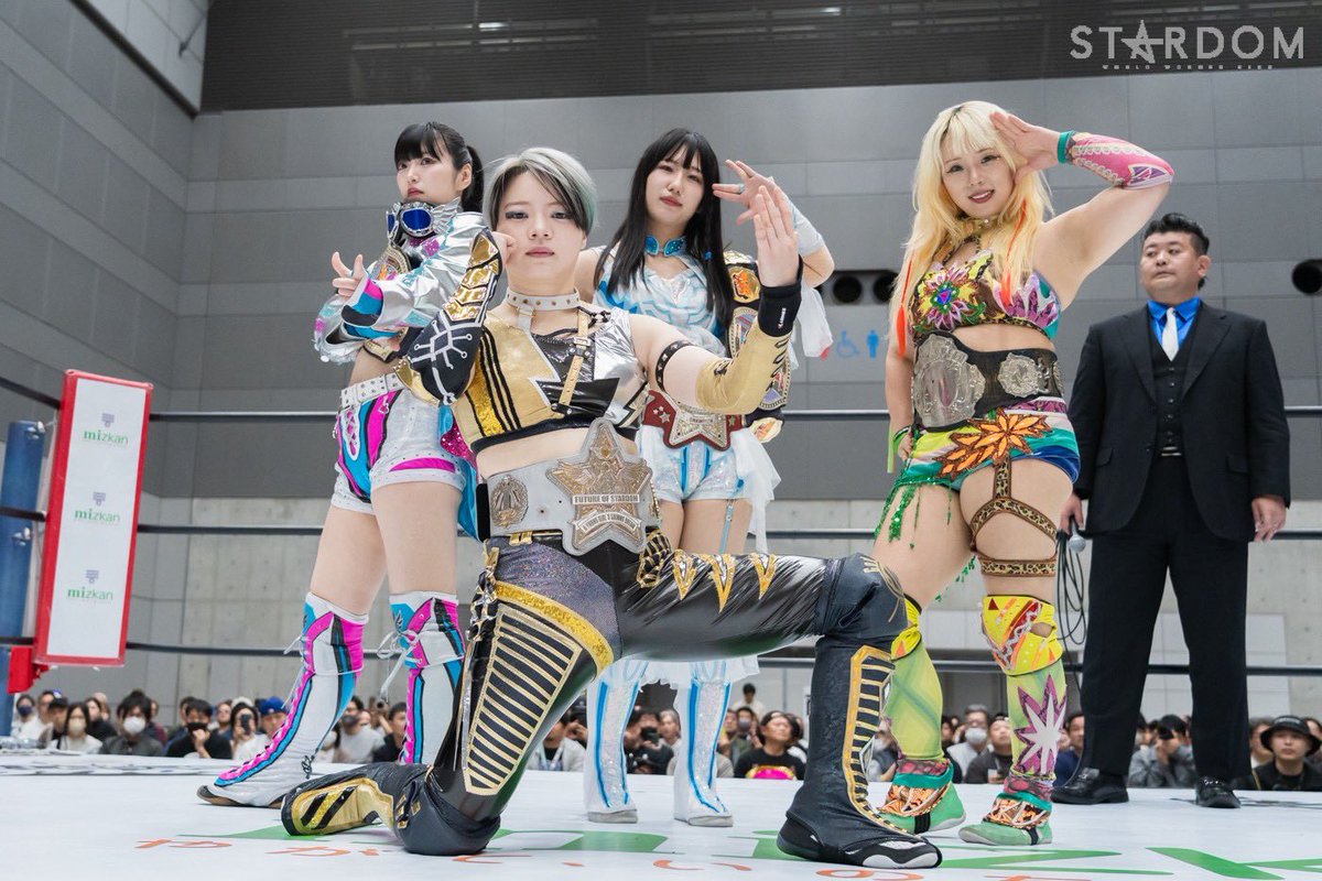 YagamiRanna's tweet image. 福山大会ありがとうございました✨

呼び込まれたから前に座ったら主張強い言われた😠
けどまぁフューチャー王者として主張も存在も強くいないとね

稀杏の気持ちもっと感じたい！
このGWツアー楽しみにしてるよ

#STARDOM #GE