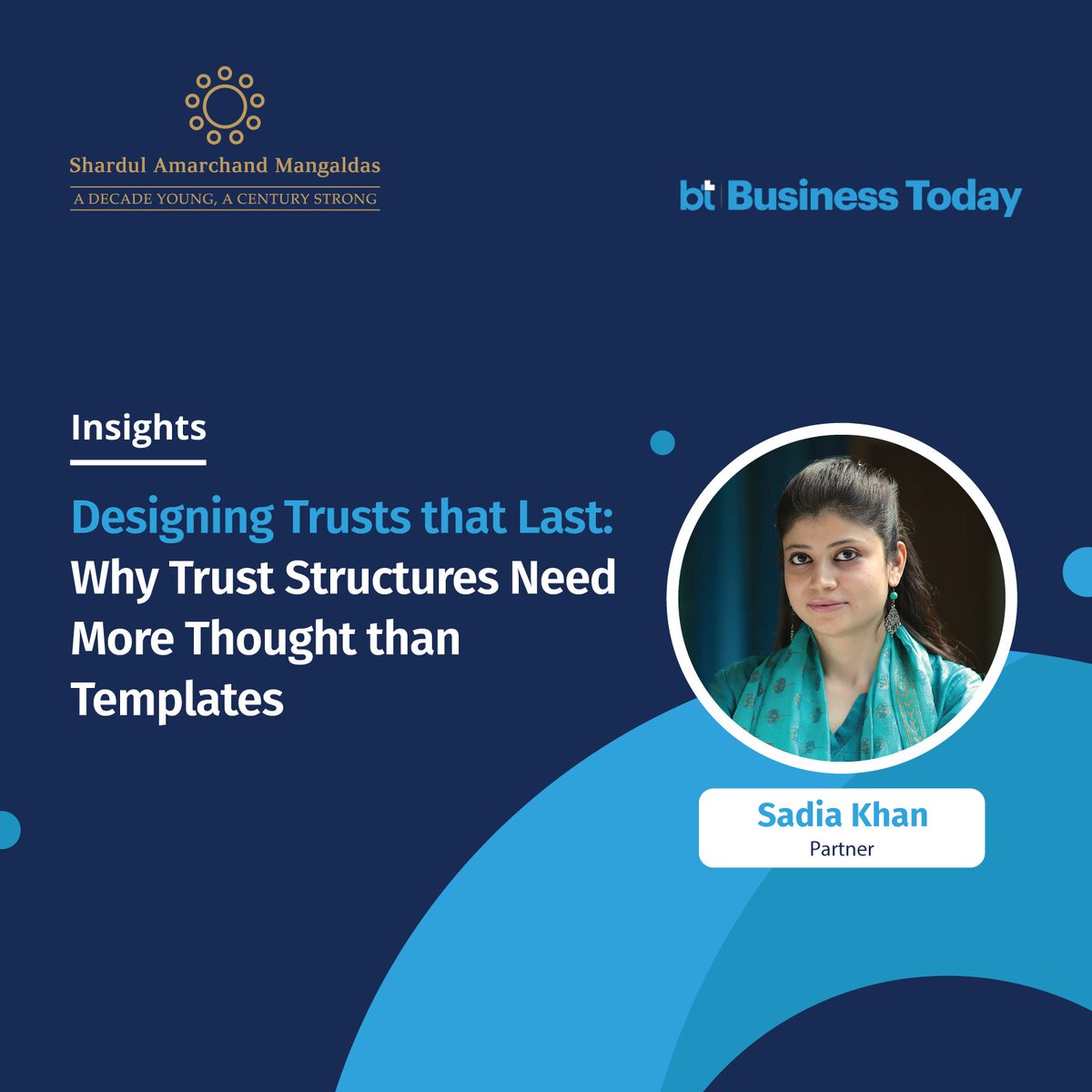 AMS_Shardul's tweet image. Our Partner, Sadia Khan, examines why trust structures require clarity of intent over standardised templates, and explores governance, succession planning, and family business considerations in an article for Business Today: lnkd.in/dm2gx4Kj #Trusts 

#SuccessionPlanning