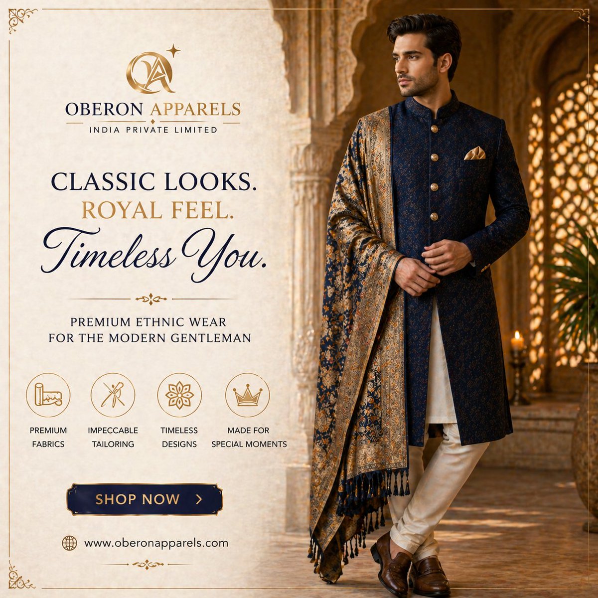 OberonApparels's tweet image. Classic. Royal. Timeless. ✨
Elevate your look with premium ethnic wear by Oberon Apparels.
#MensStyle #EthnicWear #OberonApparels
