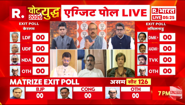 Republic_Bharat's tweet image. #LIVE | जो डराने वाले लोग थे, आज पश्चिम बंगाल में उनकी आवाज़ डरी हुई लग रही है…: TMC के गढ़ में EVM से छेड़छाड़ के आरोप पर बोले बीजेपी प्रवक्ता रवि त्रिपाठी
.
.
.
#ExitPoll2026 #ArnabGoswami #May4WithArnab #AssemblyElections2026  #ExitPolls #BengalElection2026 #AssamPolls