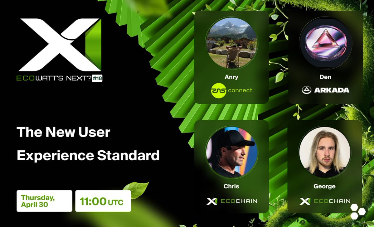 X1 EcoChain tweet media
