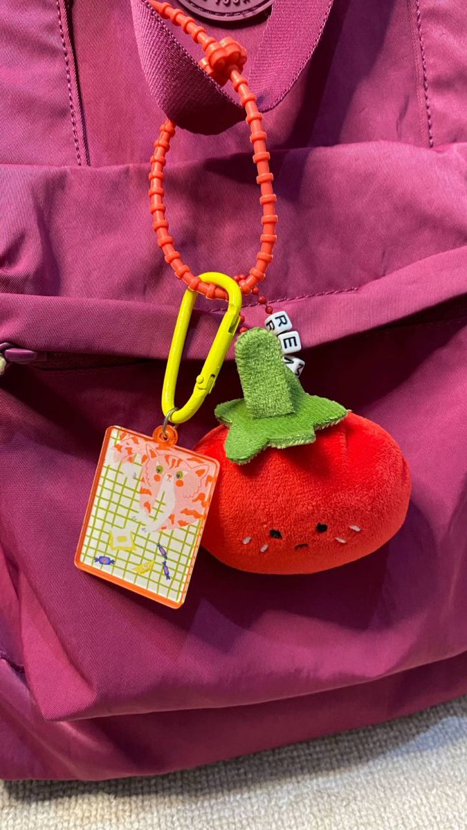preftyc's tweet photo. Cute bag charms &amp; keychains 🍅🐈

a thread https://t.co/aIlyWZlgvj