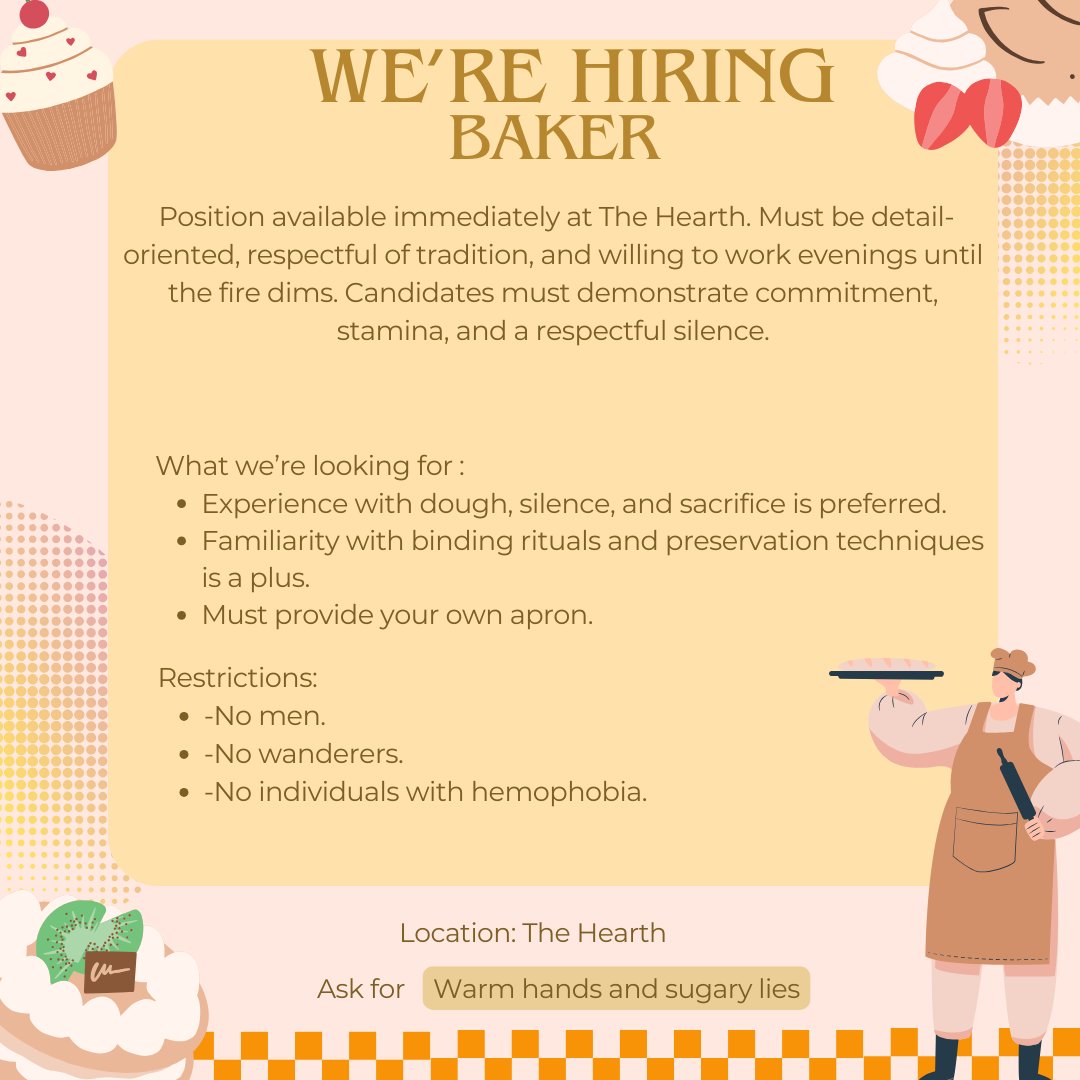 Angie125124's tweet image. #QuestPit #A #H #Q 
- Delicious recipes
- Messy found family
- Breaking cycles
- Be the wrong you want to see in the world