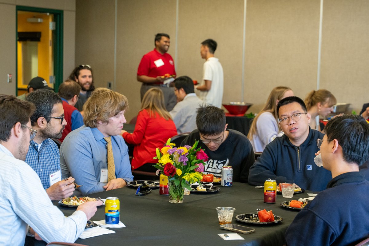 ncstateece's tweet photo. On April 8, ECE brought first-year Ph.D. students and faculty together for an evening of conversation and connection at the JC Raulston Arboretum. Building community early helps our students succeed.

https://t.co/gjORCugijG https://t.co/pDmScMth1v