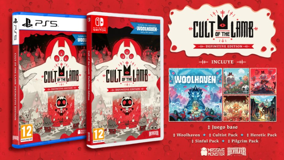 👁️🐏 Conviértete en el dios cordero definitivo en una edición que reúne todo el contenido y la nueva alianza impía

Cult of the Lamb: Definitive Edition disponible para reservar en formato físico para PS5 y Switch

Lanzamiento 17 julio

ℹ️meridiem-games.com/new_sdebug/v34…