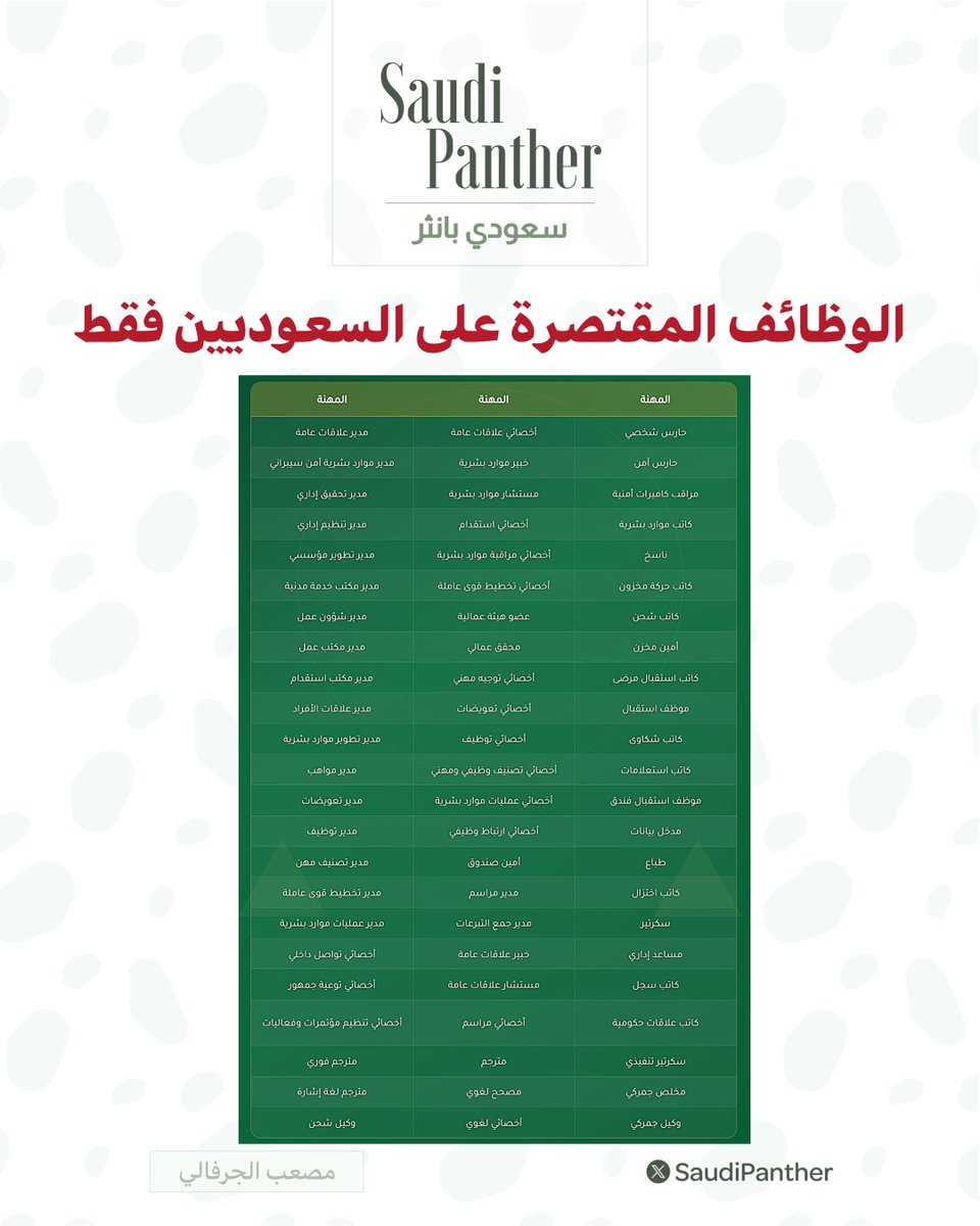 saudi panther | سعودي بانثر tweet media