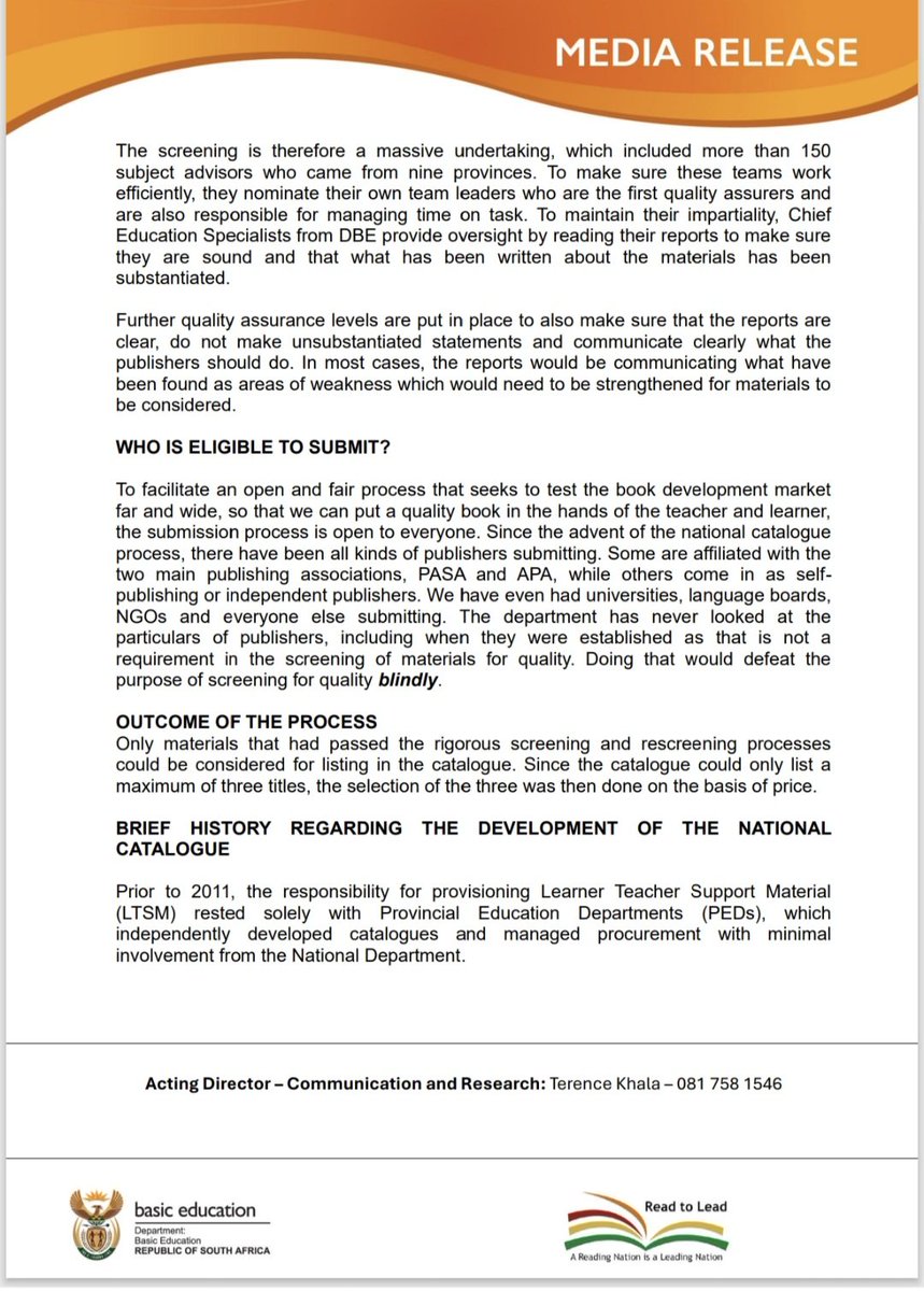 Dep. Basic Education tweet media
