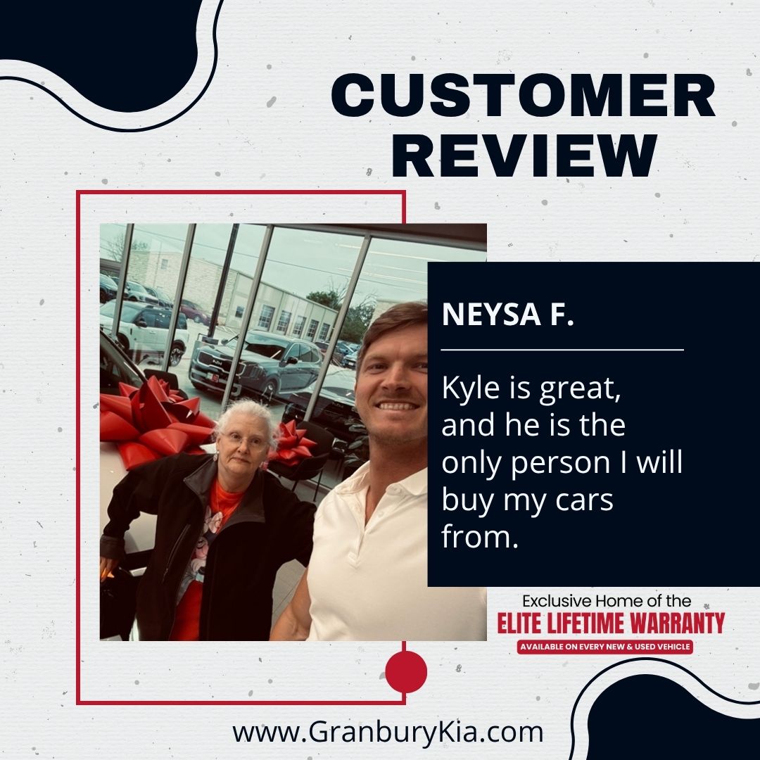 KiaGranbury's tweet image. We are very happy to have provided you with such a positive experience! We sincerely value your business and look forward to your next visit! #HappyCustomers #GranburyKia GranburyKia.com