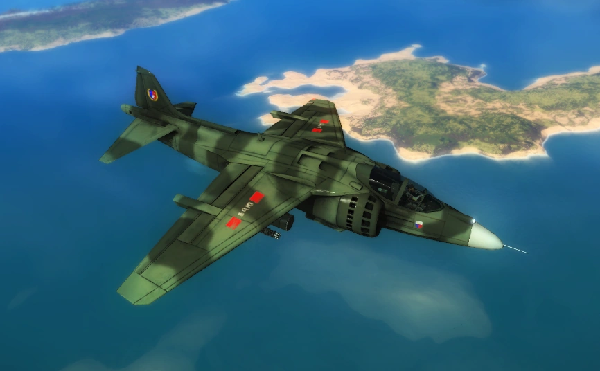 FlakBat00's tweet photo. @Nightwing7889 Shout-out to the non-VTOL harrier with a russo-soviet naming scheme (The Si-47 Leopard) - it's funny because you can tell they kinda wanted it to work like a a VTOL (some pre-alpha/alpha screenshots have the nozzles modeled.) but they just din't have enough dev time. https://t.co/c5DO7tNcYe