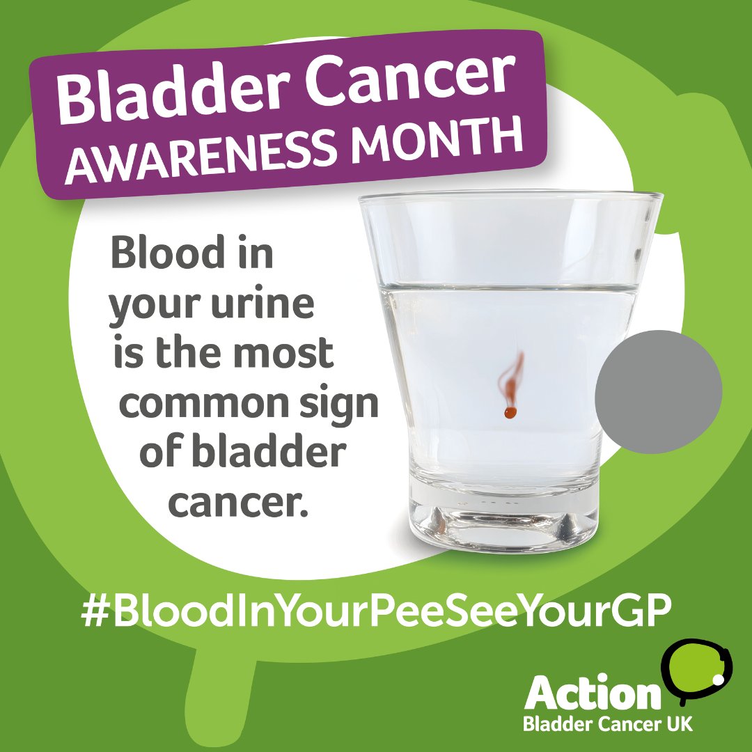 NorthernCancer's tweet photo. You might see blood in your pee once or many times. A tiny spot, streaks, or a complete colour change of your pee - however it appears, it isn’t normal and should always be checked by your GP 👉 https://t.co/HNVASTntzW
@Actionbladderca
#BladderCancerAwarenessMonth https://t.co/z93u4XH3Yq