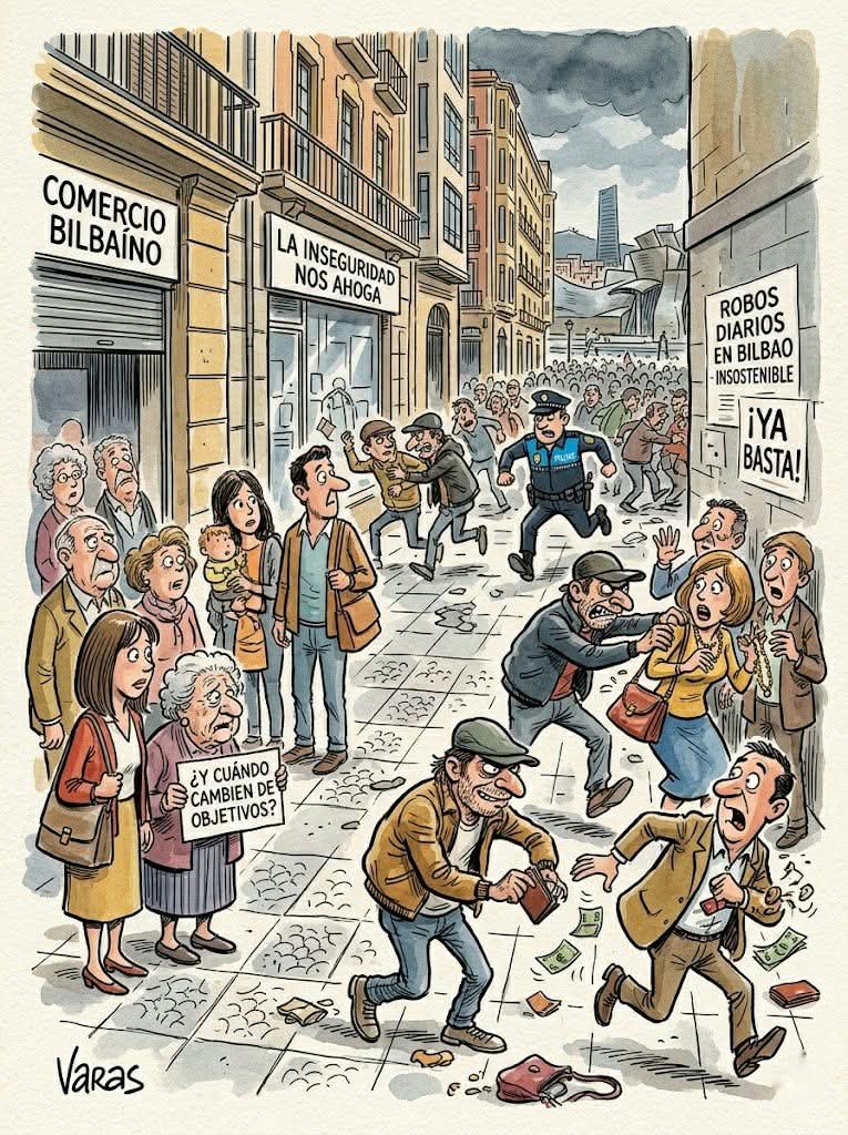 mikeljaureguigi's tweet image. 🗡La delincuencia en Bilbao es ya algo insostenible, robo de cadenas, bolsos y dinero es el objetivo de los delincuentes. ¿Y cuando cambien de objetivos?
#bilbao #Delincuencia