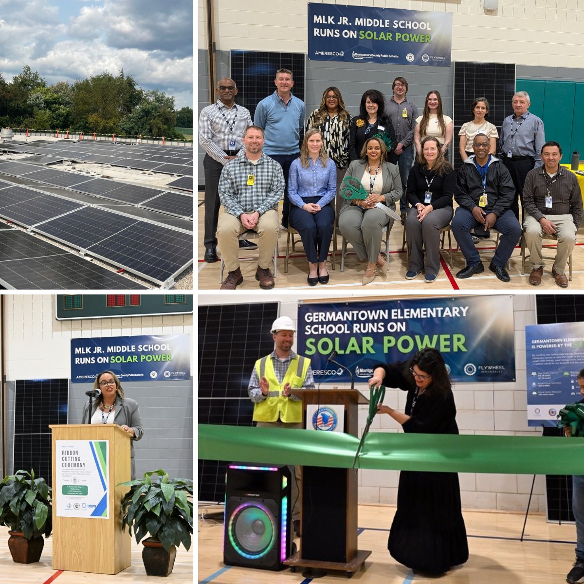 Ameresco's tweet image. We recognized Earth Week with @MCPS by unveiling two new rooftop #solar installations that will advance the district's long-term #sustainability goals, drive #energy and #costsavings, and expand student learning opportunities.

Learn more: hubs.ly/Q04dR2v50