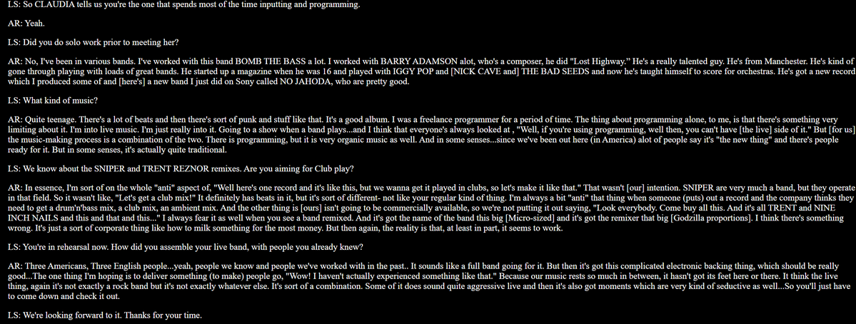 manic reznor dream girl tweet media