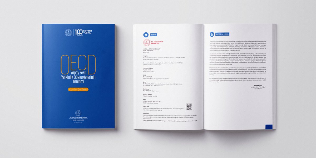 SorulaTest's tweet image. MEB’den Yapay Zekâ Atağı: OECD’nin AI Yetkinlik Raporu Artık Türkçe – Eğitimde Yeni Dönem Başlıyor!

#MEB, #YapayZeka, #OECD, #Egitim, #TYMM, #DijitalDonusum, #EdTech, #Ogretmen, #Mufredat, #EgitimTeknolojileri