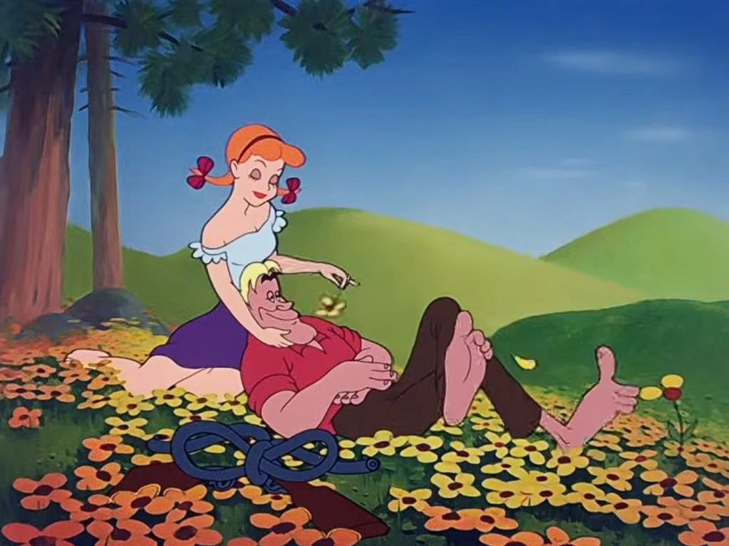The “Martins and the Coys” segment of “Make Mine Music” was a hillbilly Romeo-and-Juliet tale set to a 1936 novelty song by Al Cameron and Ted Weems, based on the legendary Hatfields and McCoys mountain feud. Disney removed the entire segment from every U.S. home video release