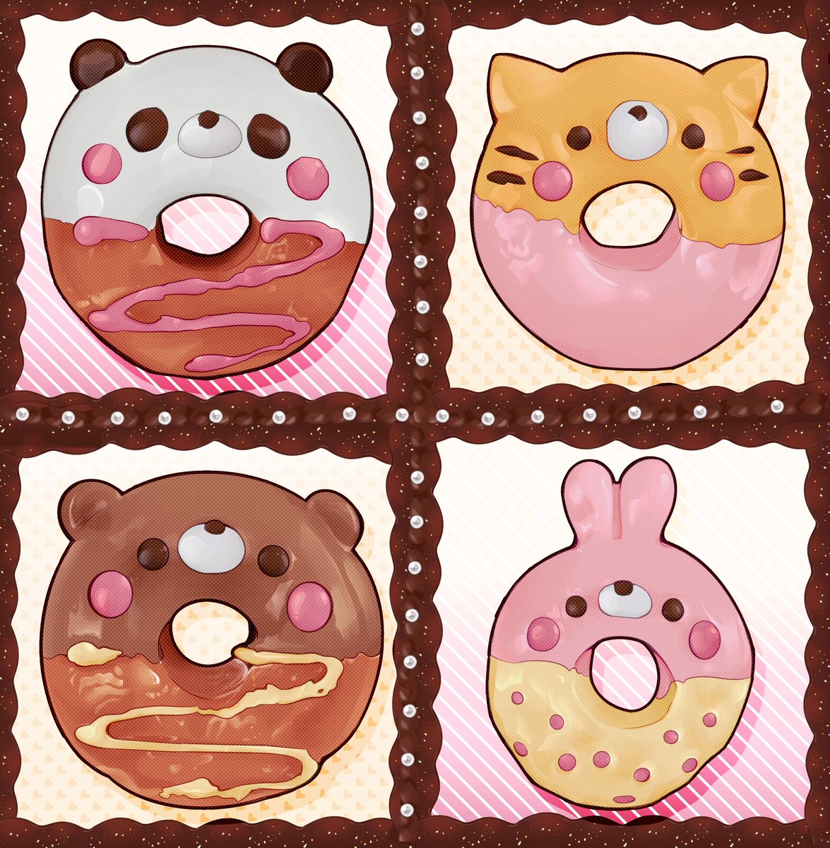 magikatzillust's tweet image. 🍩 Donut!! 
#clipstudiopaint #illust