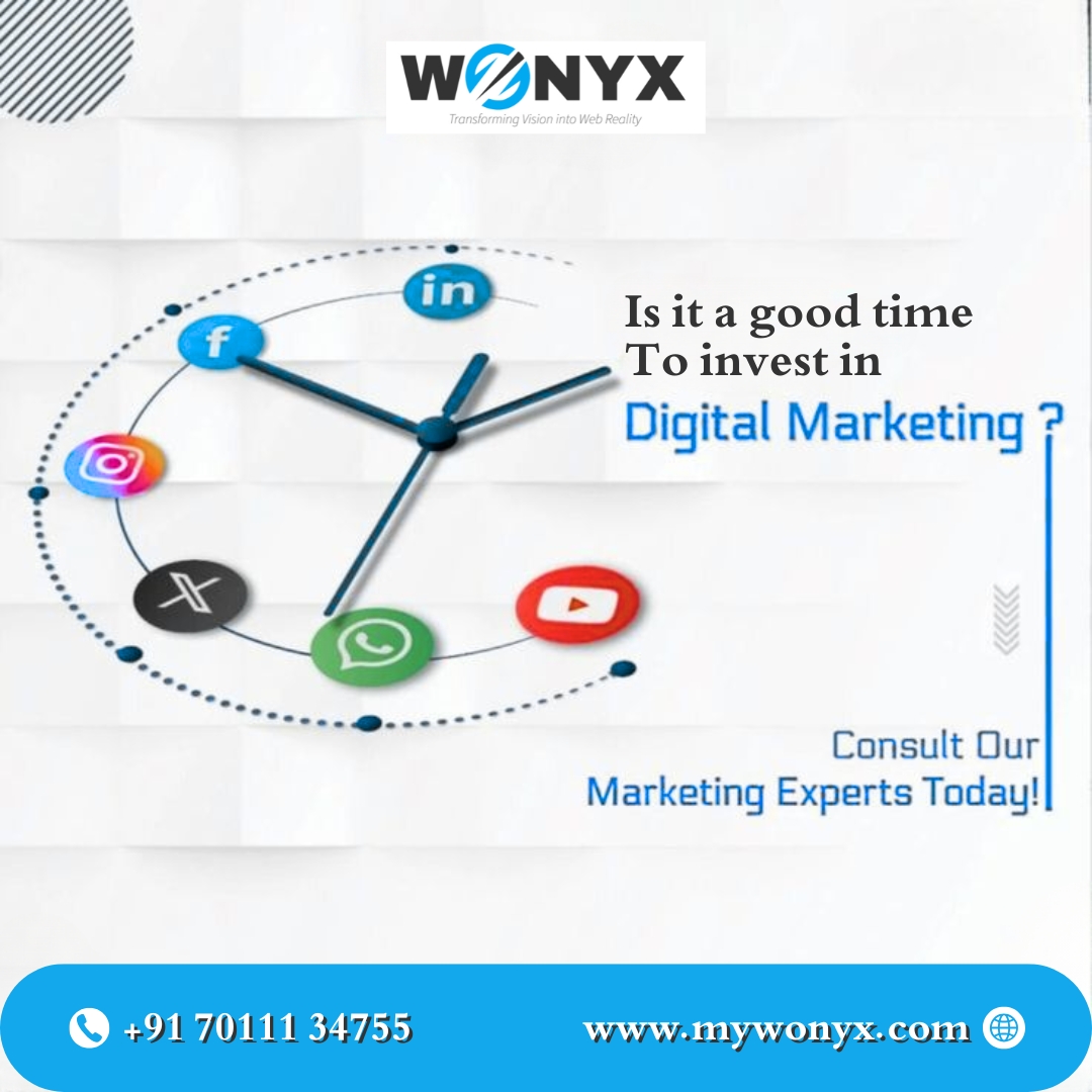 WonyxItsolution's tweet photo. This is the best time to invest in Digital Marketing. Your customers are online right now, searching and scrolling.
📞+91 70111 34755
📧 quote@mywonyx.com
🌐 https://t.co/tALJe1Zuud
#WonyxITSolution #SmartDigitalMarketing2026 #OnlineSuccessStartsHere #AffordableSEO #GrowWithWonyx https://t.co/qiptSNQ62J