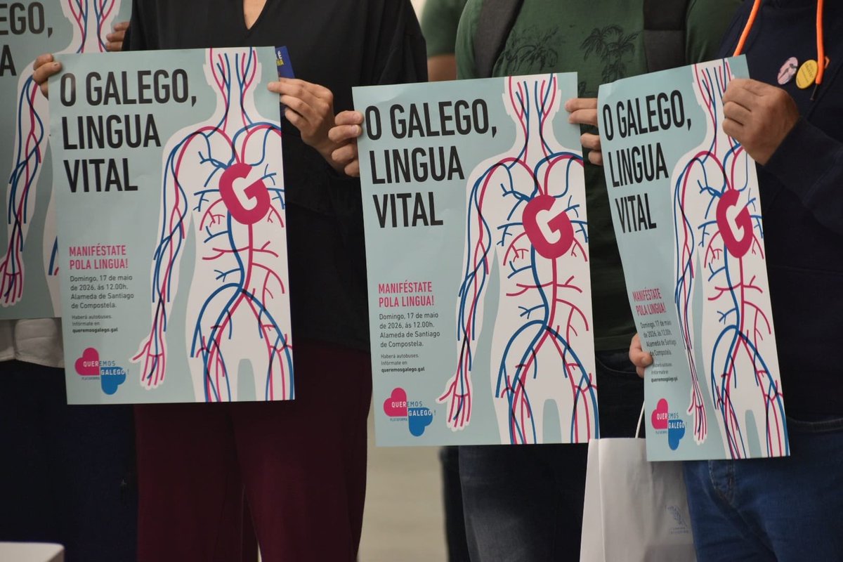 QueremosGalego's tweet photo. O 17 de maio ás 12:00h na Alameda #queremosgalego #linguavital https://t.co/58By01BZyD