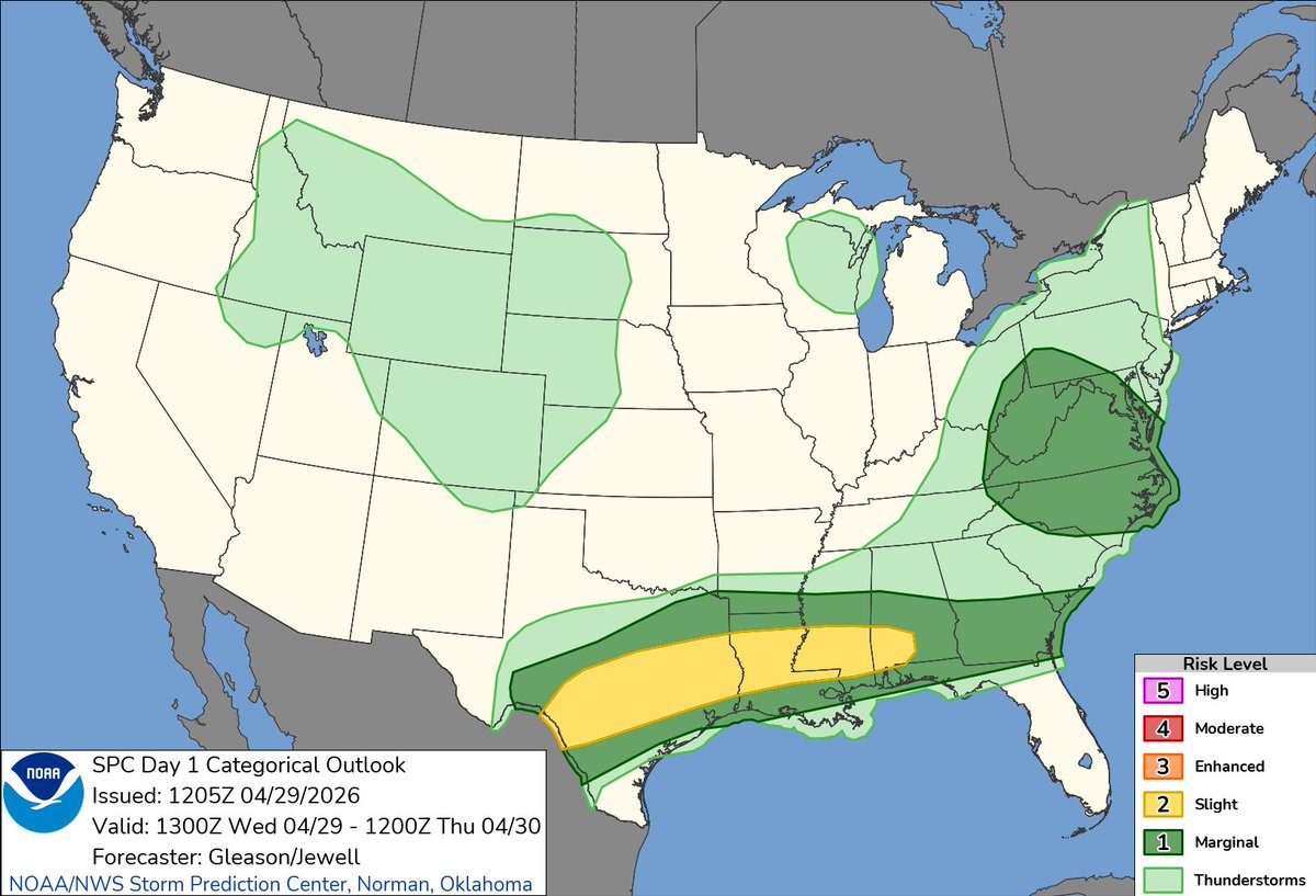 NWS Storm Prediction Center tweet media
