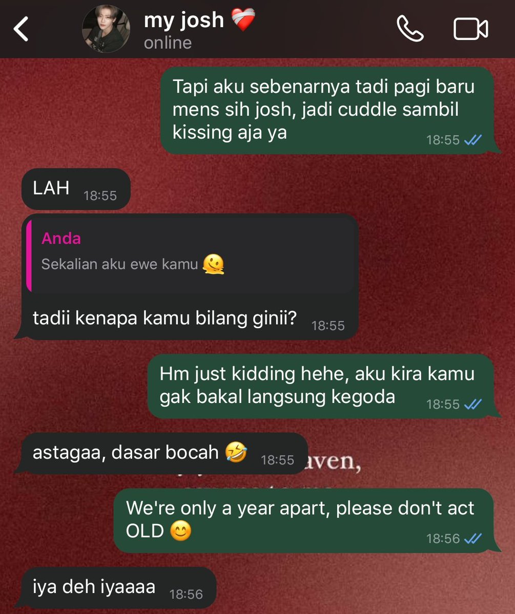 #joshuanya kucinggg