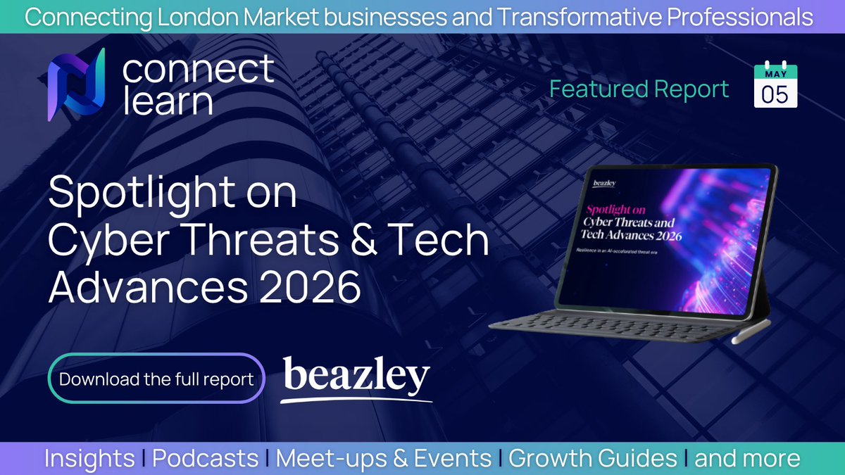 Nexuslearn's tweet photo. 🔎 Nexus Connect | Featured Report

Beazley’s latest “Spotlight on Cyber Threats and Tech Advances 2026” highlights the growing impact of AI and emerging technologies.

Explore the full report: https://t.co/wYcDEy6Sgk

#Insurance #CyberInsurance #CyberRisk #RiskManagement https://t.co/UPf0rfaWIM