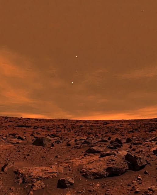 Earth, Jupiter and Venus seen from Mars.😮

225 million miles away from us.