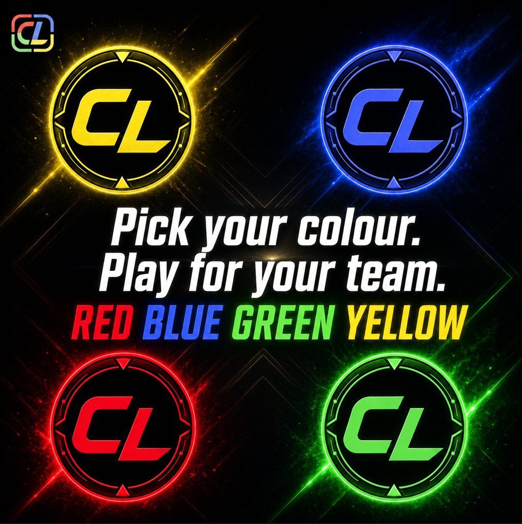 ColourLeague's tweet image. Pick your colour.
Play for your team.

Which colour are you picking?
#Red #Blue #Green #Yellow