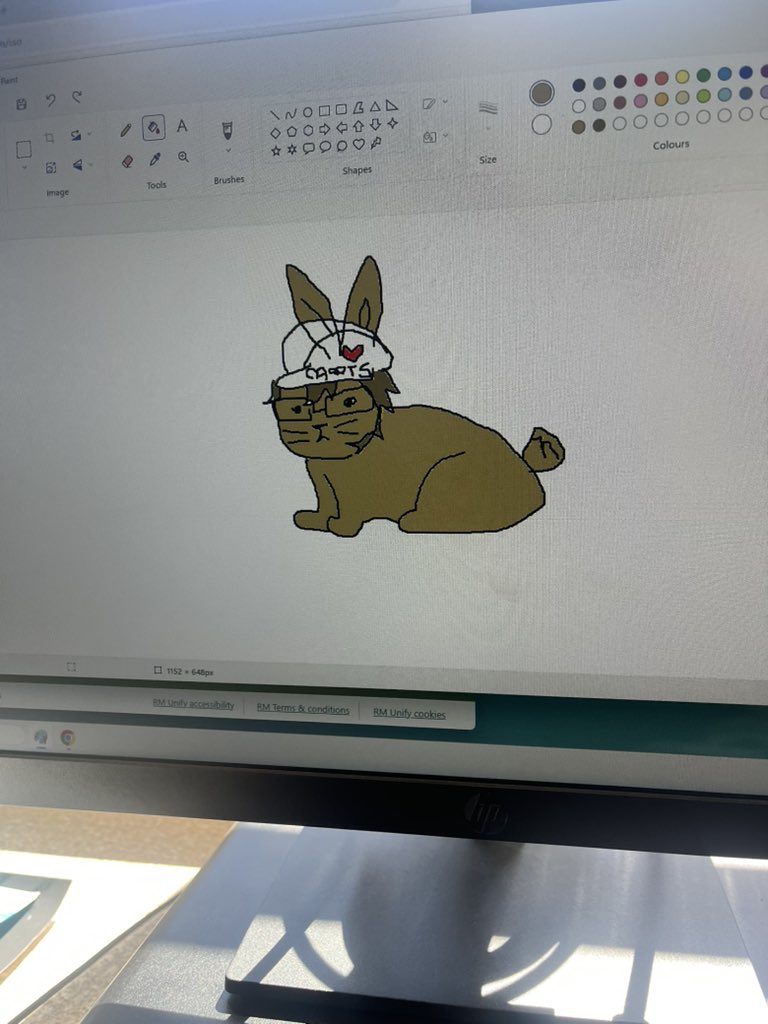 yzbullets's tweet photo. mspaint bunnytrick i drew instead of revising for exams https://t.co/RkPG8iOEPD