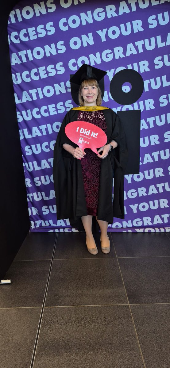 AccountantEllie's tweet photo. Today is the day of my graduation for gaining a DISTINCTION in the Executive Master Bachelor of Arts  International Strategy and Business! I've bloody done it! Whoop whoop! 🥂🥳 https://t.co/dkeI9HUQsO