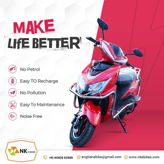 NKEBikes's tweet image. Skip fuel stops, charge with ease 🔌, and enjoy a smooth, silent ride every day. With low running costs, minimal maintenance, and zero emissions 🌱, it’s a smarter choice for both you and the environment.

📲 +91 90826 62989
🌐 nkebikes.com

#GoElectric #EBikes